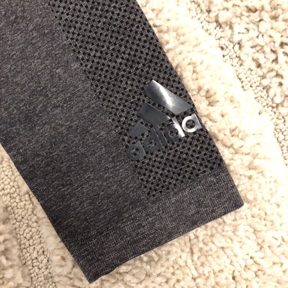 Adidas techfit gray leggings size medium - Picture 4 of 7